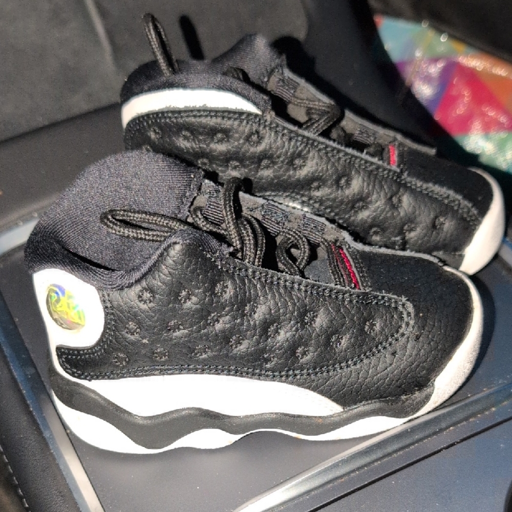 Jordan Black and White Kids Sneakers